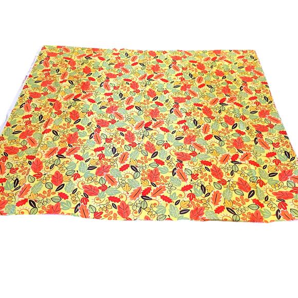 Fall Leaf Cotton Fabric 1yd x 44 In My Pumpkin Patch Autumn Quilt M'Liss Crafts - Picture 8 of 8